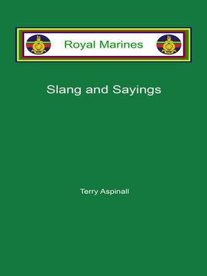 cover image of Royal Marines Slang and Sayings